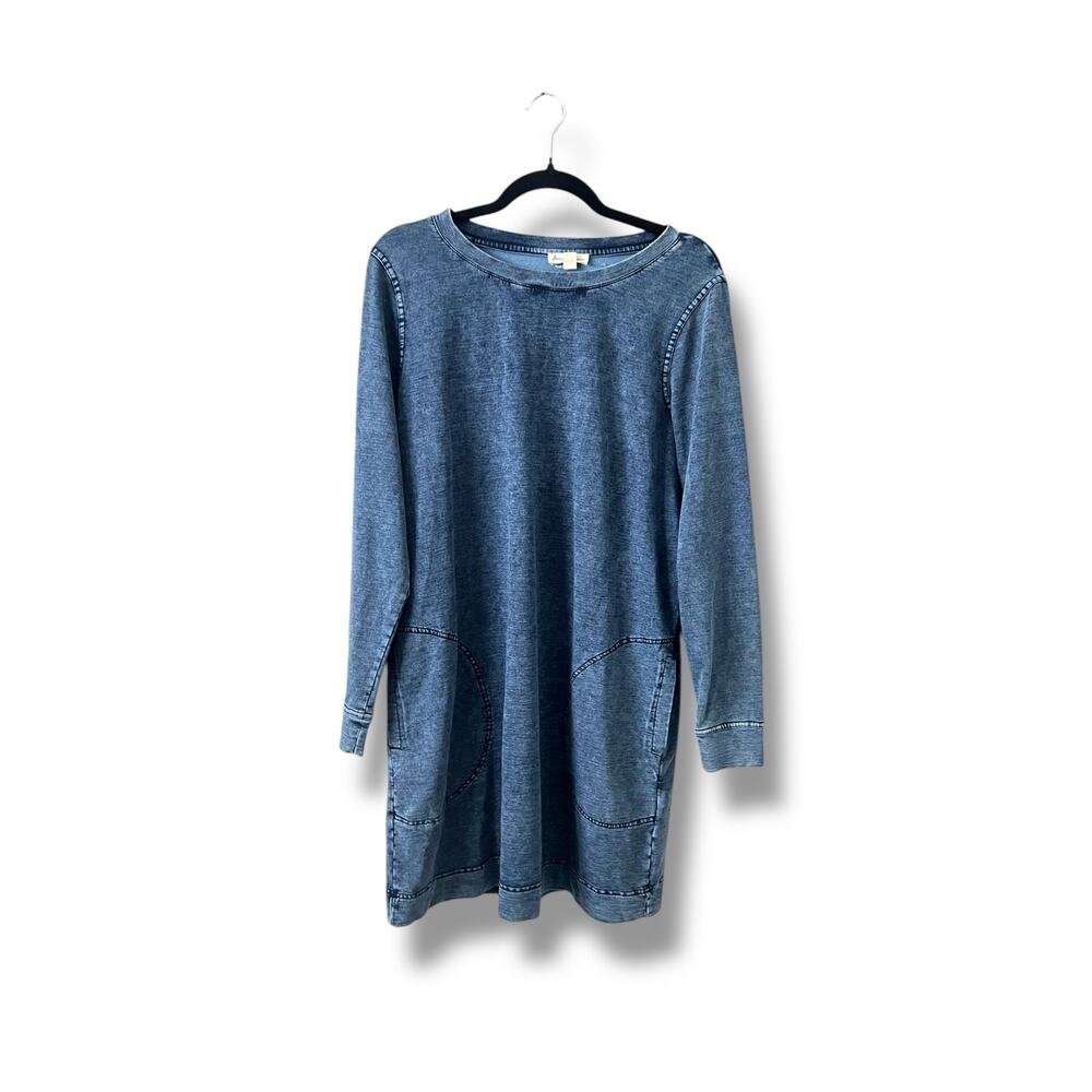 Jane and Delancey Stretchy Chambray Dress